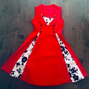 Red Floral Dress|3XXL|